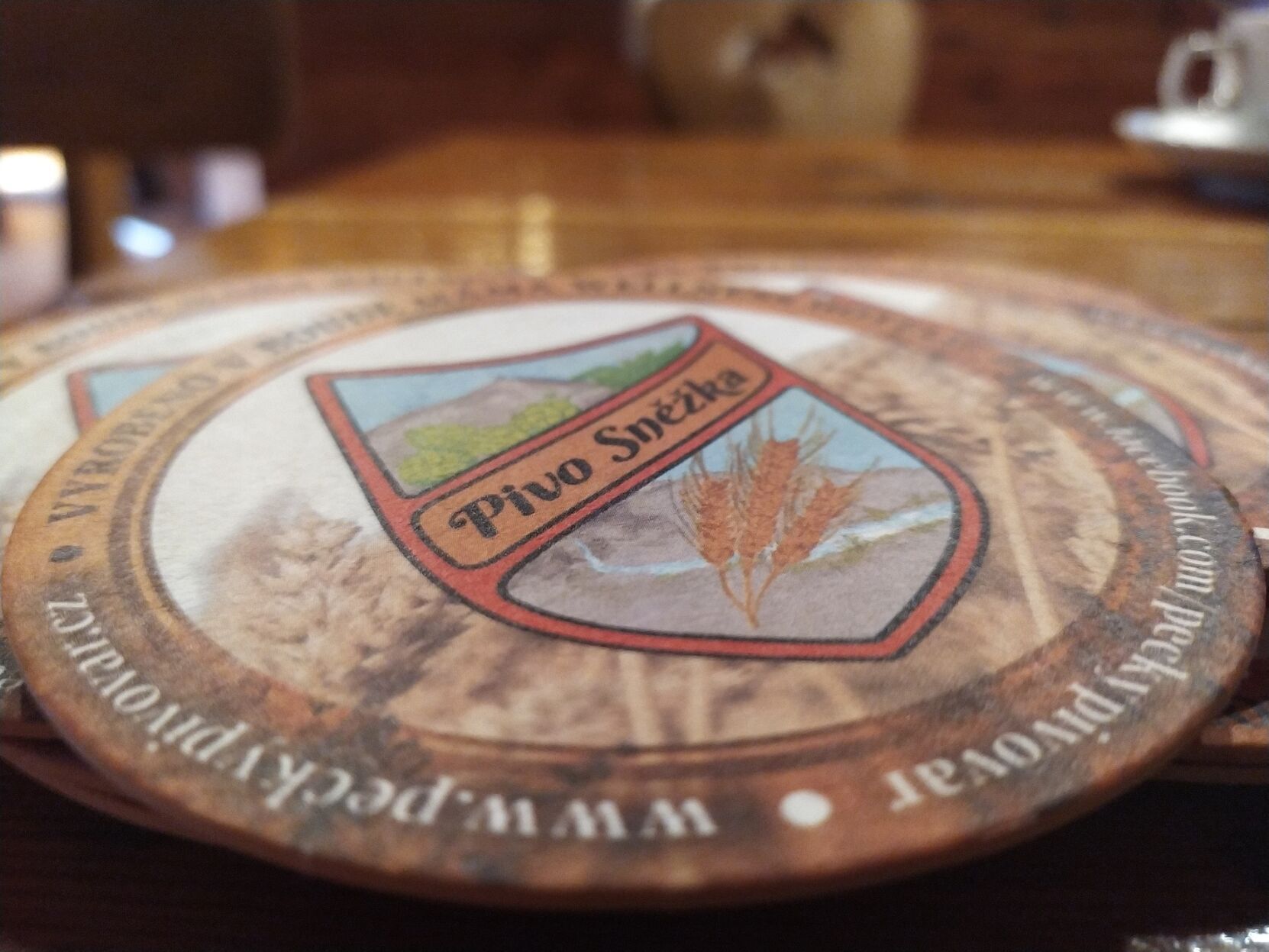 Grab coasters and hotel stationery